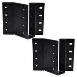(2-Pack) 2 x 6 Heavy-Duty Steel Joist Hanger Bracket, Skewed Right 45 Degree, Face Mount Rafter Bracket for Floor Deck and Ceili