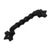 Mystic Colonial Cast Iron Barn Door Handles - 10 Inch Heavy Duty Black Pulls for Gates, Cabinets & Sheds - Rustic Vintage Hardwa