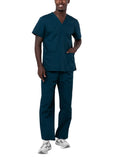 Adar Uniforms, Universal Unisex Scrubs Unisex Drawstring Scrub Set 701 Caribbean Blue L