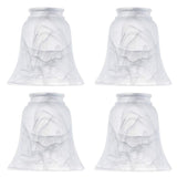 Ceiling Fan Light Covers, Transitional Style Bell Frosted Shade, Milky Scavo Glass Alabaster Shade, Perfect Ceiling Fan Globes R