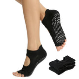 Proberos HalfToe Grip Socks NonSlip OpenHeel Toe Socks1 Pair