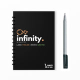 Rays Of Ink Infinity ReWriteable/Reusable Notebook Eco Friendly Notebook With 1 Fine Tip Markers & 1 Microfiber Cloth And A P