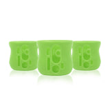 Olababy Silicone Sleeve for Avent Natural Glass Bottles (Pack of 3) (4 oz, Green)