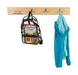 Childcraft Coat Rack Wall Mount Strip, 4 Hooks, 29-3/4 X 1-7/8 X 4 Inches