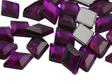 Allstarco 10x7mm Purple Amethyst .NAT02 Flat Back Diamond Acrylic Rhinestones Plastic Gems for Jewelry Making Costume Jewels Cos