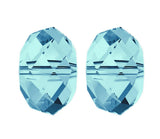 100pcs Adabele Austrian 10mm Faceted Rondelle Crystal Beads Aquamarine Blue Compatible with Swarovski Crystals Preciosa