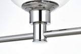 Living District Jaelynn 5-Light Iron & Glass Bath Sconce In Brass/Clear