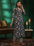 Libas Women'S Pure Cotton Kurta Set (277240R Black Xs