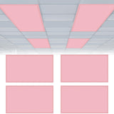 VIHOSE 4 Pcs Fluorescent Light Covers, 4x2 Feet Classroom Magnetic Light Cover Fluorescent Lights Shade Ceiling Lights Filters f