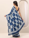 Libas Women41 Cotton Sarees (16217_Indigo 2)