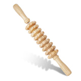 Ahp Manual Wooden Fascia Massage Roller Trigger Points For Release Cellulite Sore Muscle