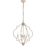 Living District Sandara 4-Light Mid-Century Metal Pendant In Weathered Dove