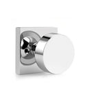 Dummy Door Knob, Single Side No-Turning Door Handles, 1 Pack, Polished Chrome Finish, Inactive Half Dummy Door Knob Set