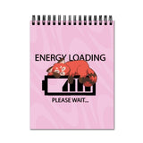 Plan To Gift Energy Loading Spiral Wiro Diary Notebook Journal Drawing Book Blank Unruled Pages Potrait A4 (Size 8X11)