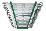 SK Tools USA 15 Piece, Regular, 12 Point, Metric SuperKrome Combination Wrench Set 8MM 22MM | 86265