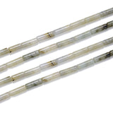 Adabele 26pcs Natural Grey Labradorite Healing Gemstone 13mm x 4mm Cylinder Tube Beads Gem Stone Spacer GH-H12