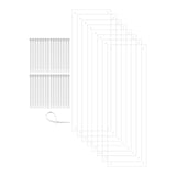 8 Pack Pet Cage Liner Sheets 14 x 4.5 Protective Plastic Siding Flexible and Pliable with Zip Ties Rabbit Sugar Glider Squirrel