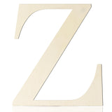 Large Wooden Letters 12 Inch Paintable Wood Letter Z for Wall Decor, 1/5 Inch Thick Wooden Alphabet Letters Cutouts for DIY Craf