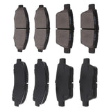 AUTOMUTO 8PCS Front & Rear Semi-Metallic Disc Brake Pads Set D1103 D1102 For Honda Ridgeline 2006-2011