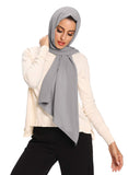 Txameru Hijab For Women Chiffon Hijab Scarfs For Women Long Shawl, Light Grey, Large