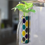 Trustbasket Bramble Magnetic Planter For Fridge | Rust Resistant Hydroponic Plant Holder Vase With Double Magnets | Decorative P