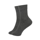 Mukhaksh (Pack Of 1 Pair = 2 Socks Men Boys Cotton Dark Grey Ankle Length Socks