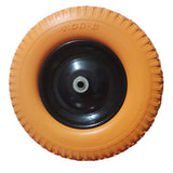 Wheelbarrow Tires 4.80/4.00-8 with 3/4 & 5/8 Bearings, 3.5-6 Hub Flat Free 16 inch Solid Replacement Wheelbarrow Wheel 4.80-8 fo