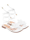 Shoetopia Women'S White Flat Sandal-5 Kids Uk (Active),White,5,B0BSC9TBCT