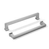 khtumeware 2 Pack 6inch(152mm) Hole Center Brushed Nickel Cabinet Pulls Heavy-Duty Satin Nickel Solid Cabinet Hardware Pulls for