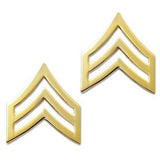 US Army Brite Metal PinOn Rank Sergeant