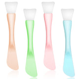 4 Pcs Face Mask Brush, Mask Applicator Tools, Beauty Spatula Soft Silicone Double Head Facial Makeup Brush for Facial Mud, Clay,