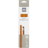 Office Depot Brand Wood Pencils, #2 HB Medium Lead, Yellow, Pack of 12