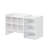 Stackable Marker Organizer With Drawer 6grid Inclined Pen Slot Desktop Stationery Storage Holder Large Pencil Marker Desk P