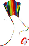 Hengda Kite for Kids 31-Inch Rainbow Parafoil Kite Low Wind Kite,weak Wind can Fly, Suitable for Children to Play, do not Need t