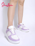 Shoetopia Sneakers Casual Shoes Comfortable Walking Running Shoes For Girls Purple-Eu39,Purple,6,B0D5HJ8X2Y