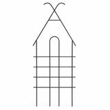 Zoomella Outdoor Iron Plant Trellis Black Climbing Plant Trellis Decorative GridStyle For Gardeners, Flower Pot, Patio, Balcony