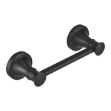 RUMOSE Toilet Paper Roll Holder Bathroom Flexible Pivoting Tissue Handle on Wall Mounted Matte Black Rustproof Toilet Tissue Rol