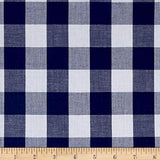 Richcheck 60 Gingham Check 1 Navy, Fabric by the Yard