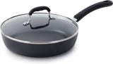 T-fal Experience Non Stick Fry Pan w/Lid 10 Inch, Induction, Oven Broiler Safe 400F, Compatible with All Cooktops, Cookware, Dee