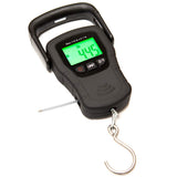 Commercial Grade Heavy Duty Digital 110lb/50kg Capacity Hanging Scale with Backlit and Measuring Tape for Luggage Fish Fishing w