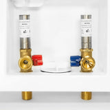 EFIELD Washing Machine Outlet Box with Center Drain, 1/2 inch x 3/4 inch MHT (1/2'' -Inch Sweat Connection MIP) with Stainless S
