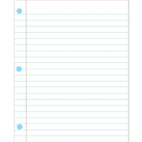 Ashley Productions 12inch x 15inch Large Magnetic Notebook Page, White (ASH11305)