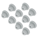 MECCANIXITY 10pcs Silicone Snap in Locking Hole Plugs,5mm/0.2 Inch Mounting Diameter Narrow Groove Width 1.5mm Panel Seal Cover
