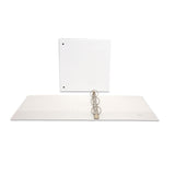 Universal 20972 Economy Round Ring View Binder, 11/2Inch Capacity, White