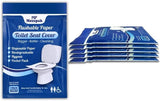 MP MOZZPAK Toilet Seat Covers Disposable (60 Pack) - XL Flushable Disposable Toilet Seat Cover for Kids Potty Training, Adults -