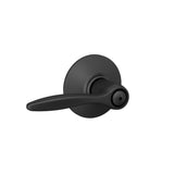 Schlage F40 DEL 622 Delfayo Door Lever with Standard Trim, Bed & Bath Privacy Lock, Matte Black