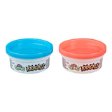 Play-Doh Krackle Slime Blue & Pink 2 Pack of Slime Compound with Beads for Kids 3 Years & Up