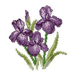 Zoomella Stamped Cross Stitch Kit With PrePrinted Cloth Fower Pattern 21X21Cm 11Ct|Cross Stitch Kits|Crafts