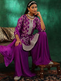 Libas Women'S Silk Blend Kurta Set (48824_Magenta Magenta S