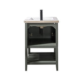 Legion Furniture 24-Inch Kd Pewter Green Sink Vanity